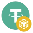 Logo von USDT BEP20, bei Golisimo akzeptierte Zahlungsmethode